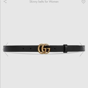 Gucci leather women’s GG belt